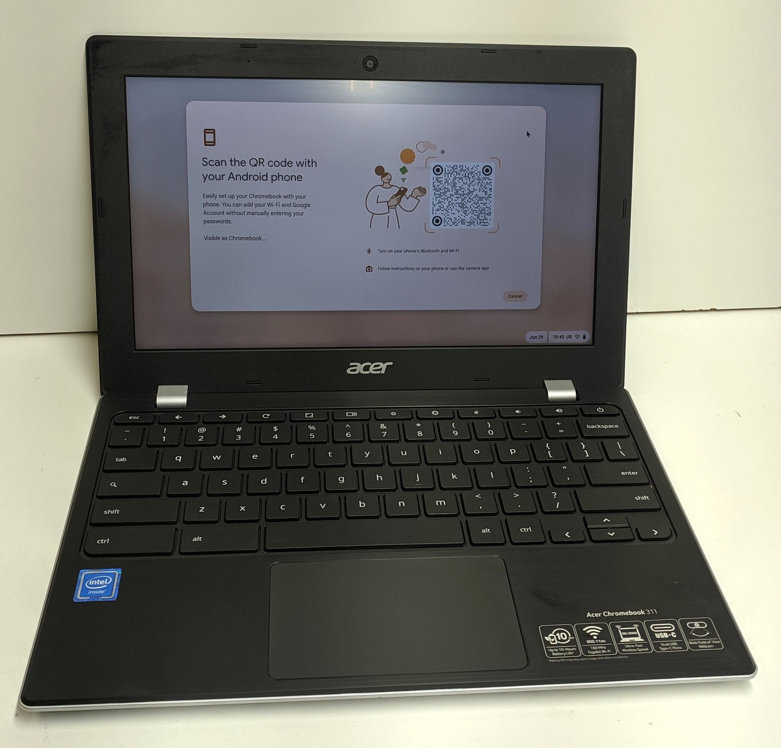Acer Chromebook 311 11.6in N4020, 4GB, 32GB
