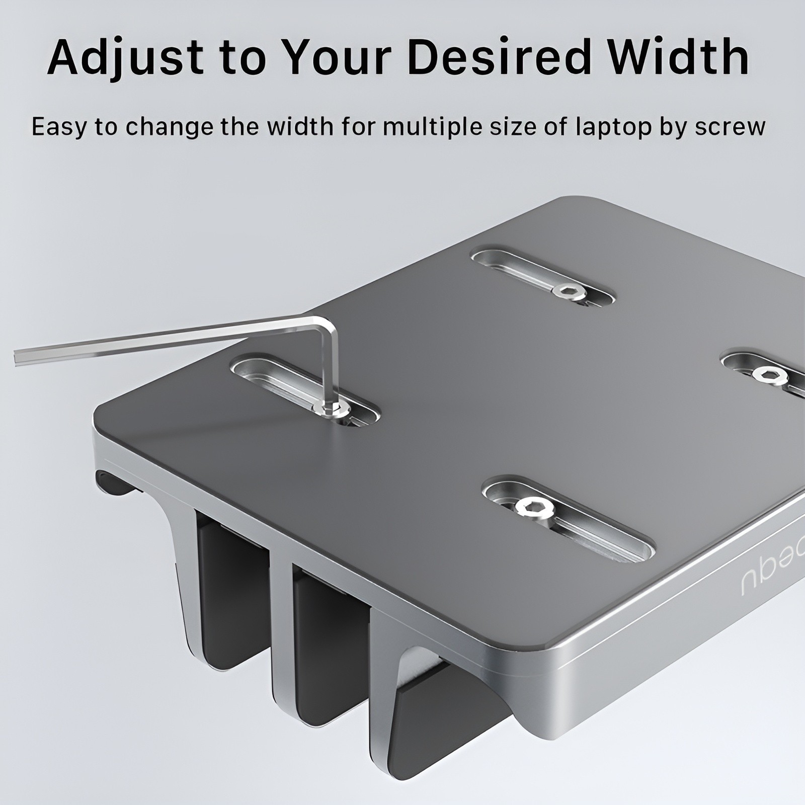 BEQU 2/4/Combo Slots Vertical Laptop Stand/Holder, Heavy Duty Aluminum (Silver)