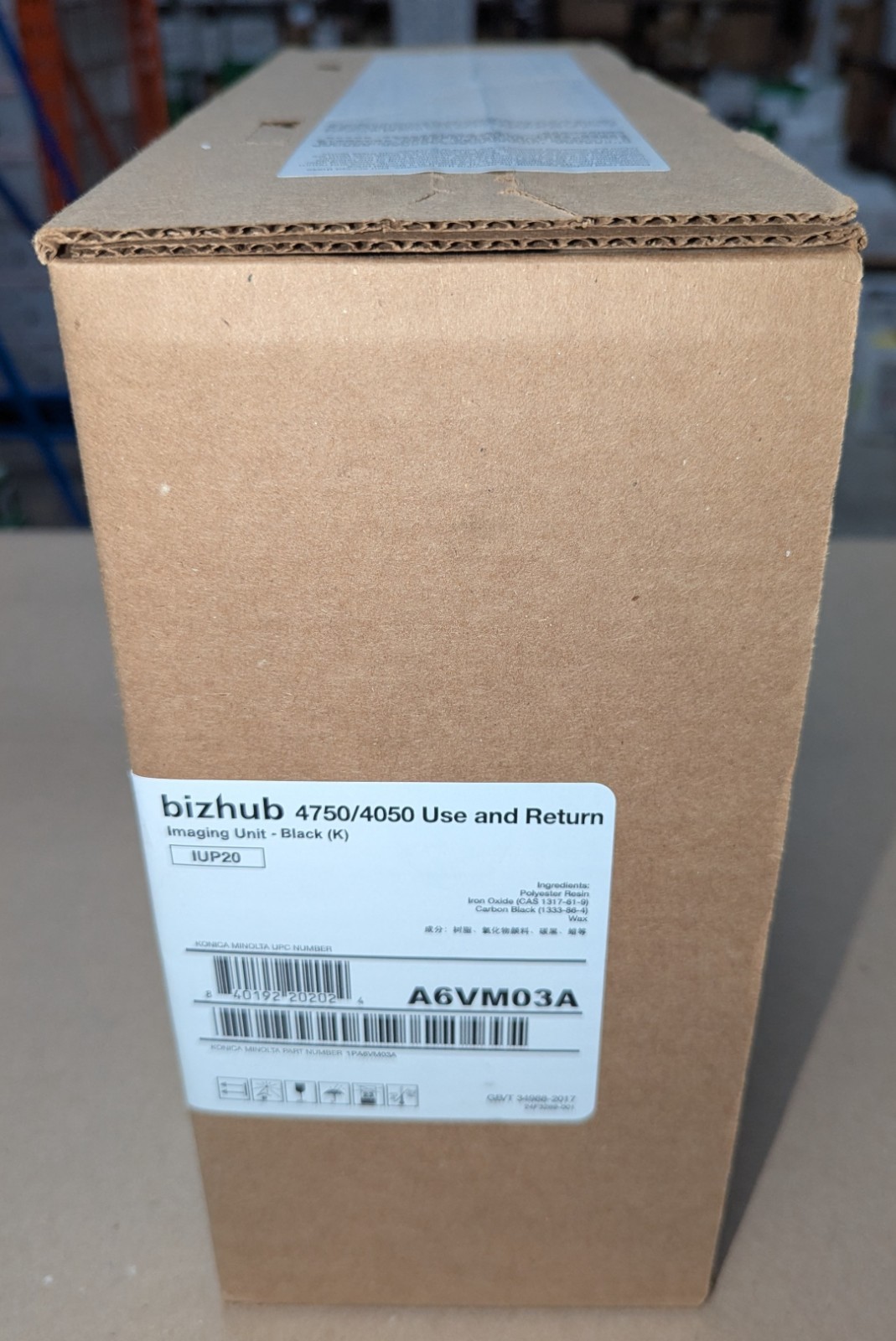 Genuine Konica Minolta IUP20 A6VM-03A Black Imaging Unit Bizhub 4050/4750