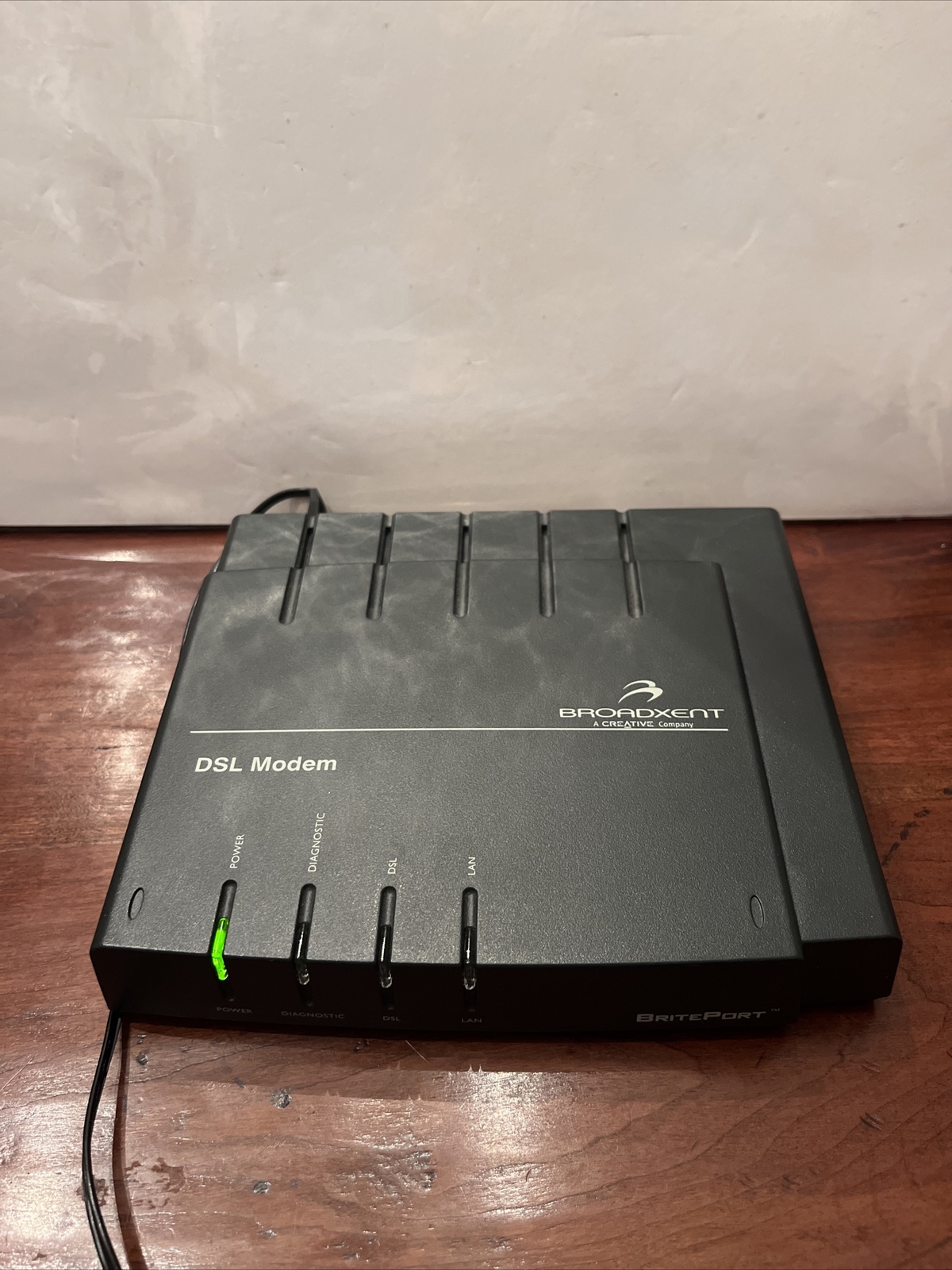 BroadXENT BritePort 8012-V – 245-08012-00-00 Black Ethernet DSL Modem + AA-1675