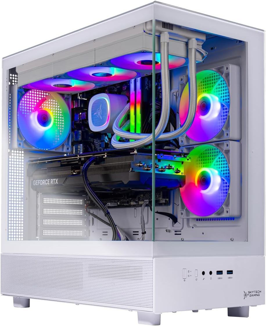 Skytech ARGB Gaming Desktop i7 Compute PC 16GB RAM 512GB SSD GTX 1650 Win11 Wifi