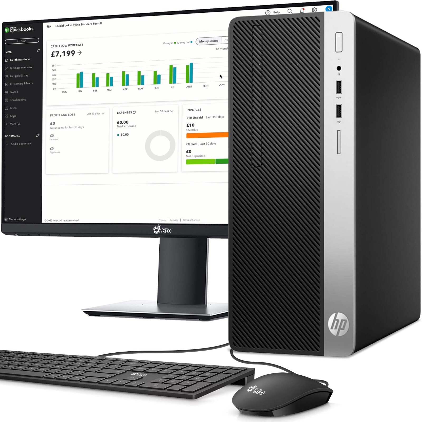 HP 600 G5 MT Desktop PC Intel i5-9th 32GB 1TB SSD HDD LED Built-in Wi-Fi Win 11