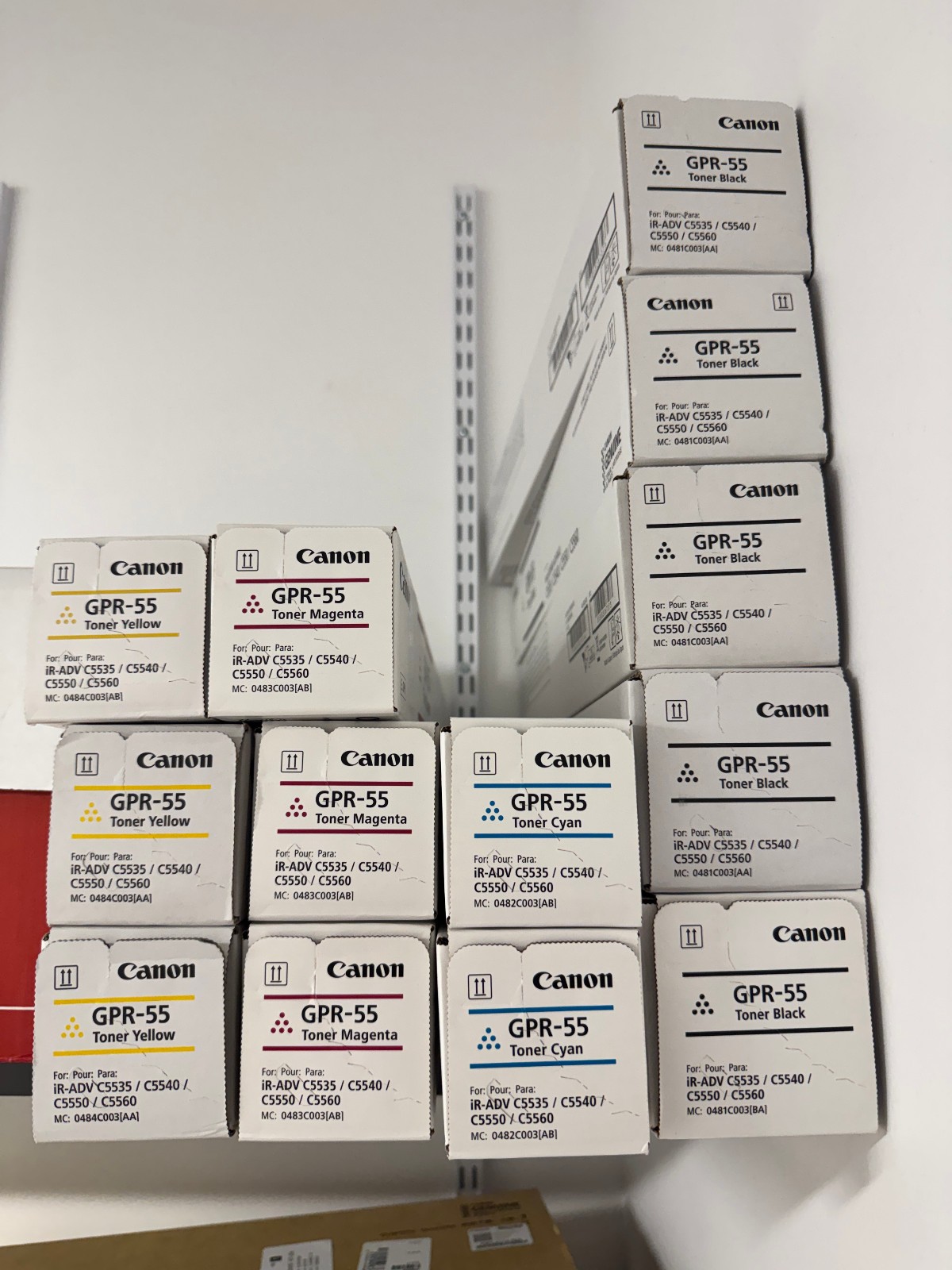 Canon OEM GPR-55 Copier Toner (set of 13)