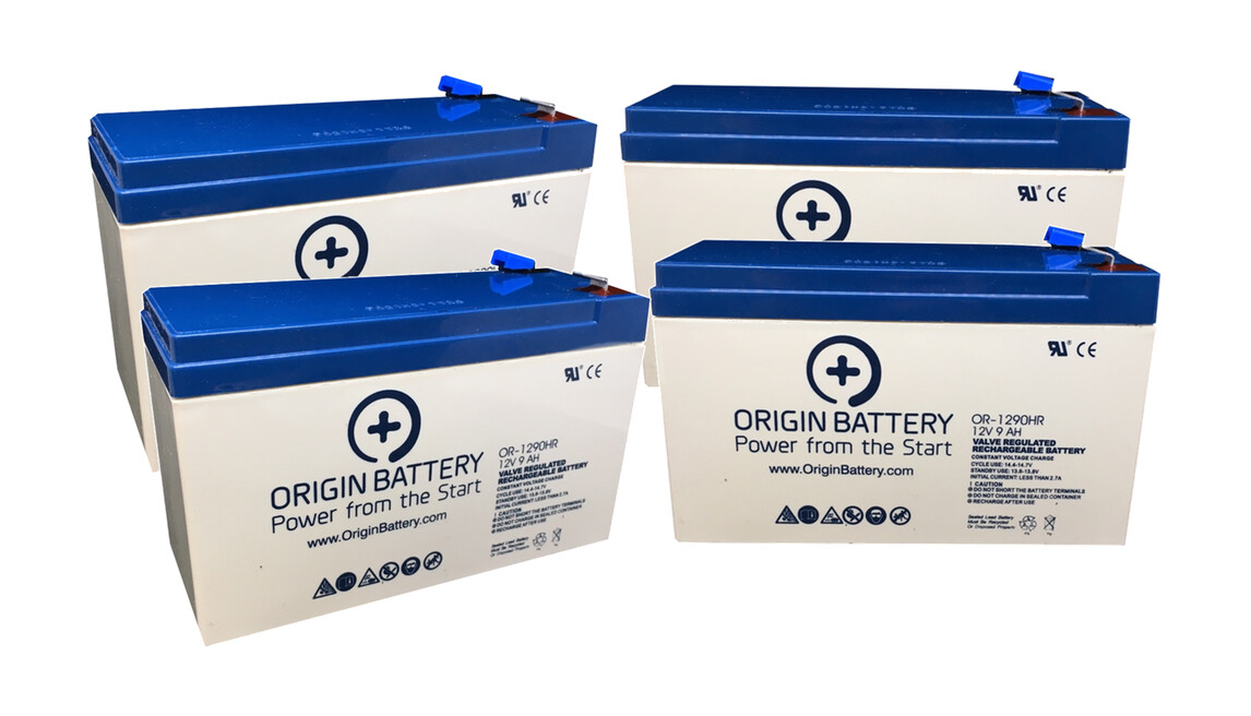CyberPower RB1290X4D Battery Replacement – 4 Pack 12V 9AH High-Rate Discharge