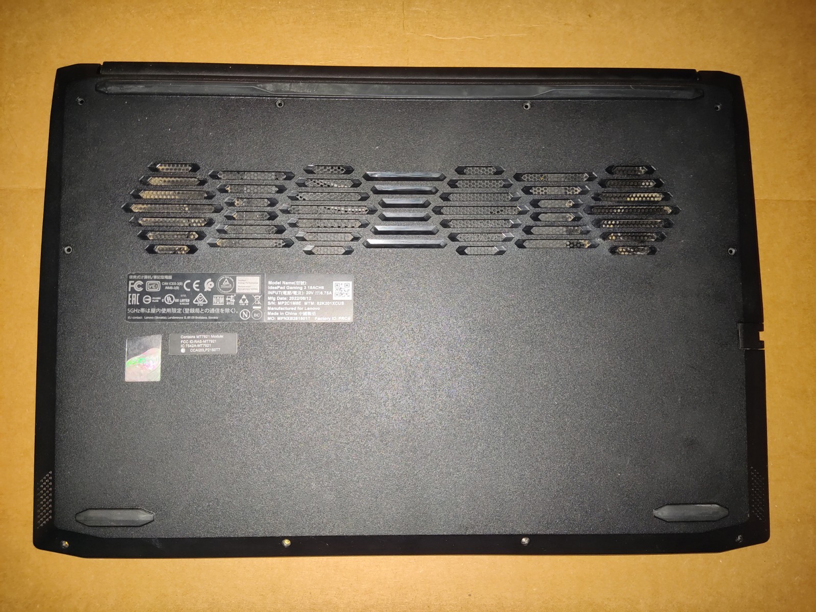 Lenovo IdeaPad Gaming 3 15.6in Ryzen 5 5600H RTX 3050 Ti 24GB 256GB NVME