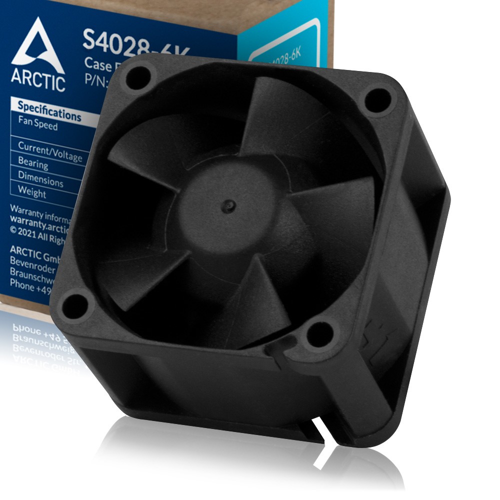 ARCTIC S4028-6K 40x40x28 mm Server Fan 250-6000 RPM PWM Cooler B-Stock