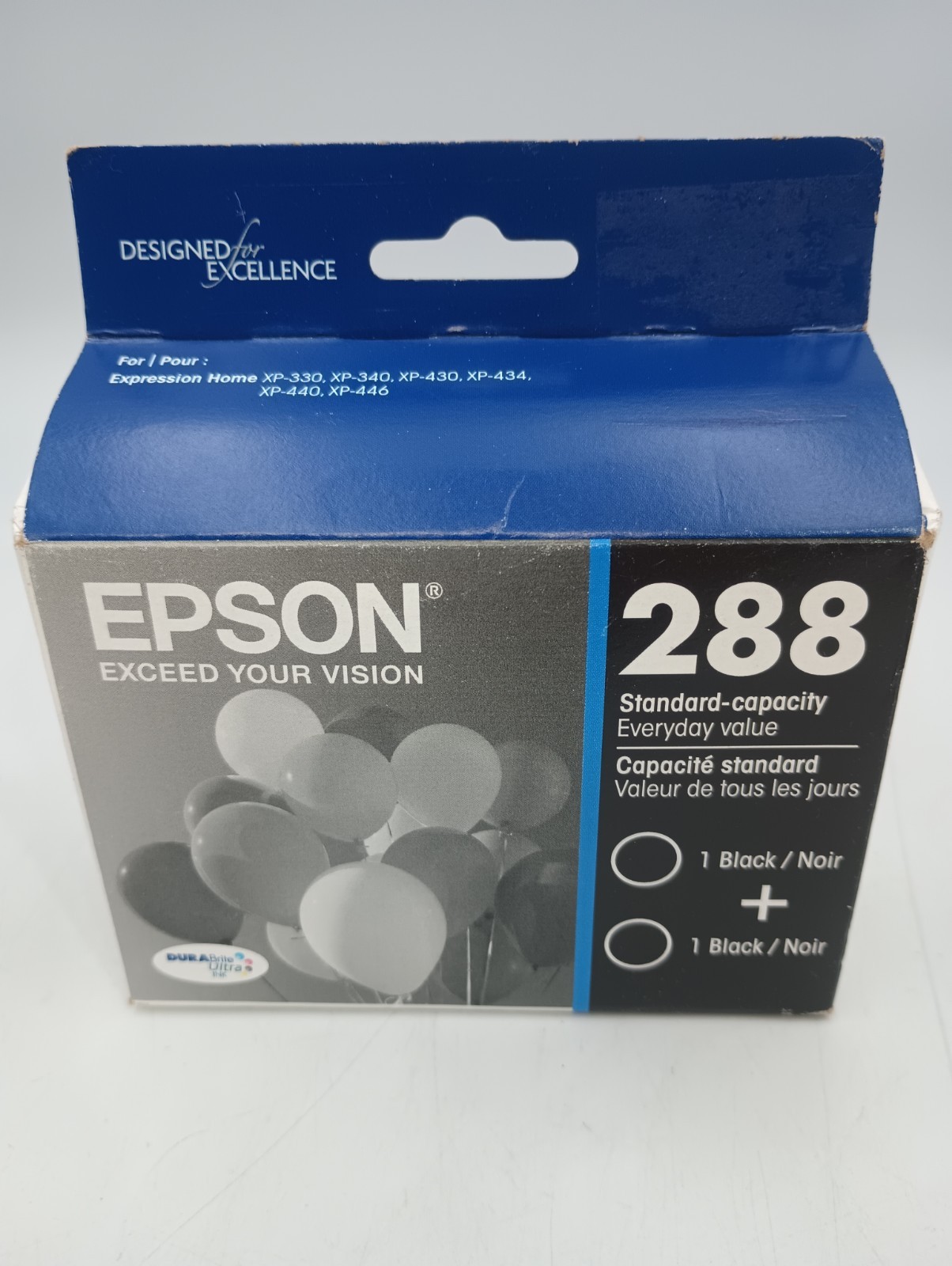 Epson 288 Black Ink Cartridge 2-Pack Standard Capacity New Sealed EXP 05/26