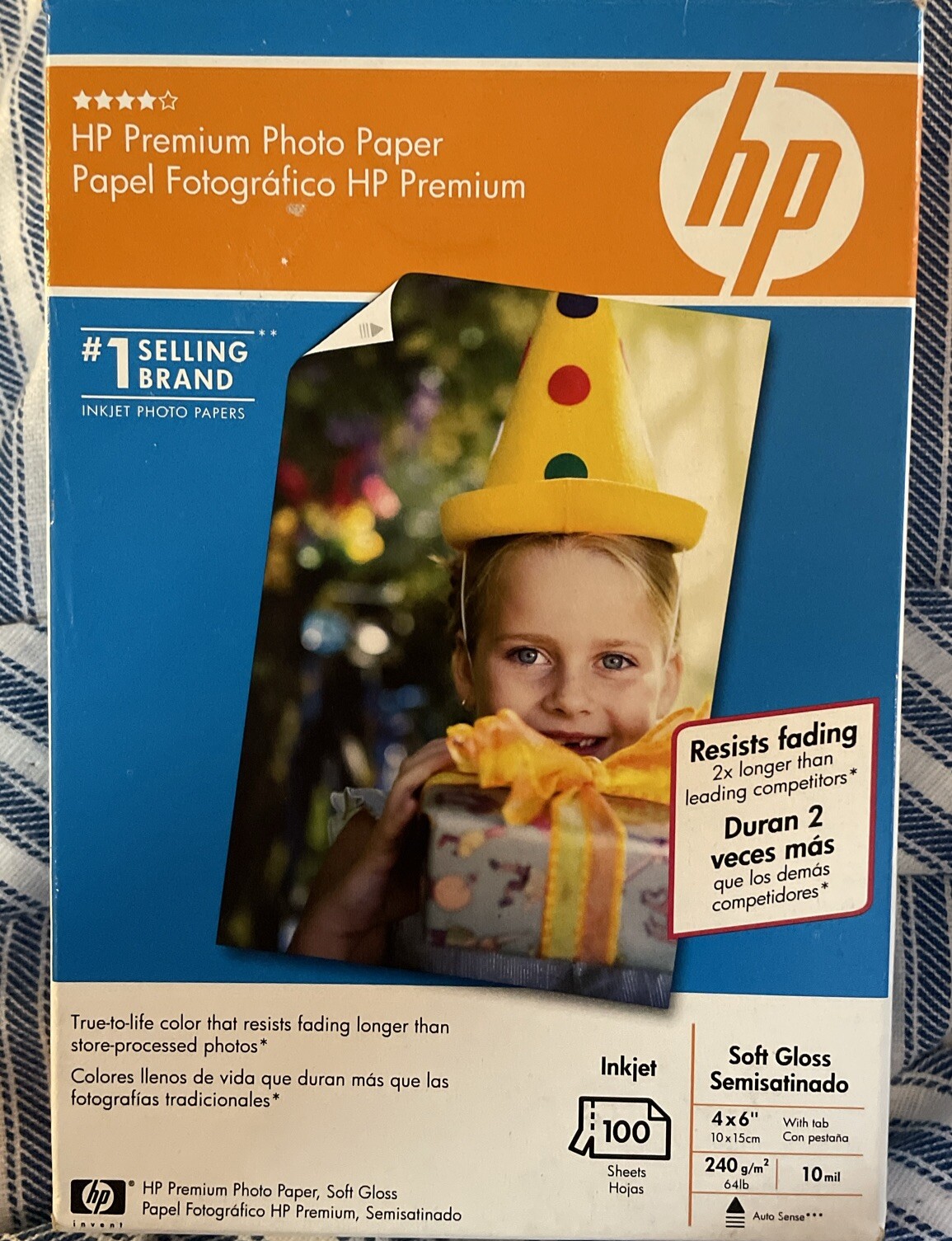 HP, Premium 4 X 6 Photo Paper SOFT GLOSS 100 Sheets, 10 mil. New