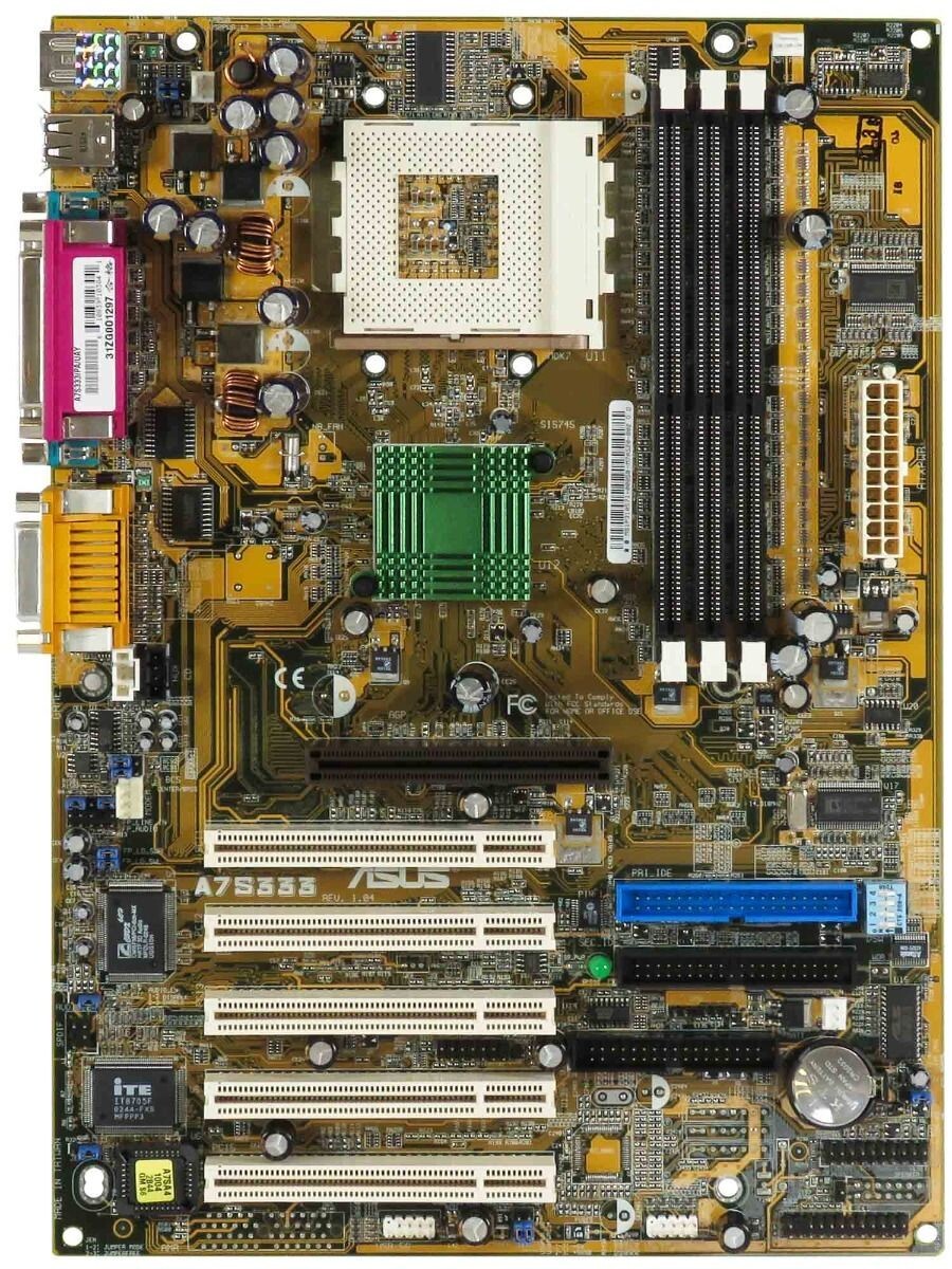 MAINBOARD ORYGINAL NEW BOX ASUS A7S333 SOCKET462 3xDDR SiS745 5xPCI ATX