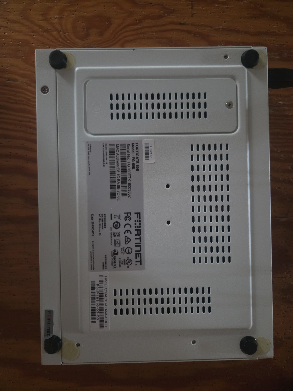 Fortinet FortiGate-60E network security firewall appliance
