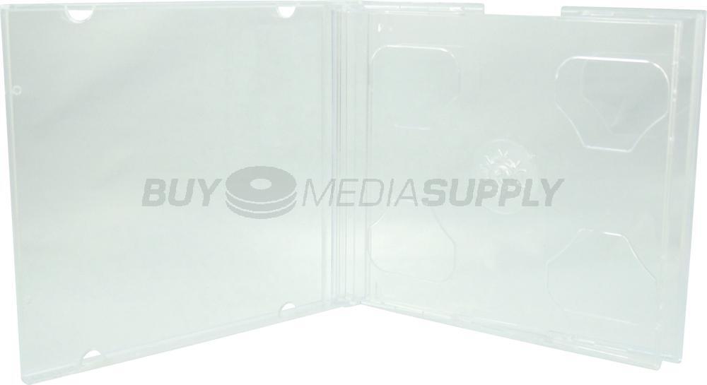 10.4mm Standard Clear Triple 3 Discs CD Jewel Case Lot