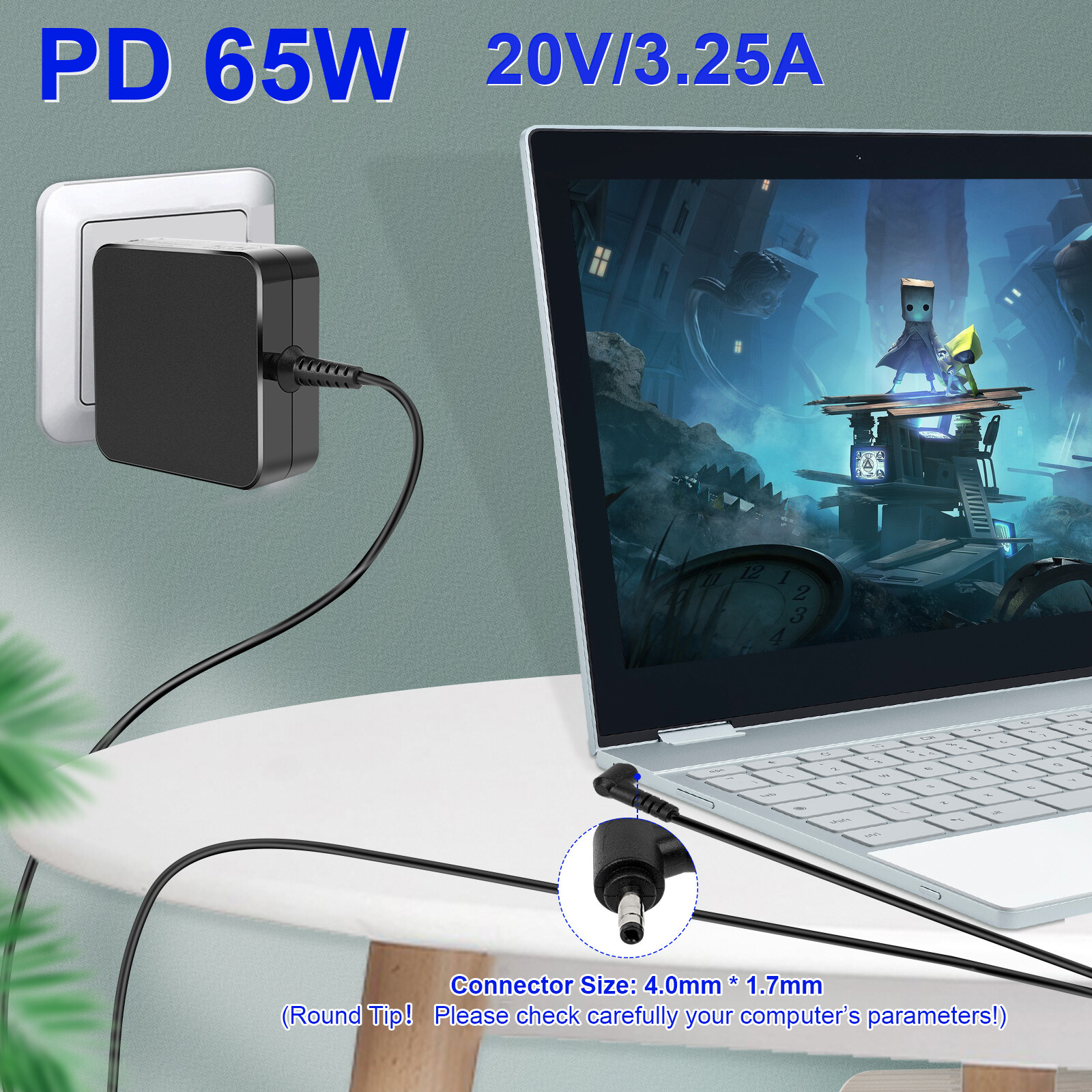 For Lenovo IdeaPad S Series S130 S145 S340 S530 S540 S740 Power Adapter Charger