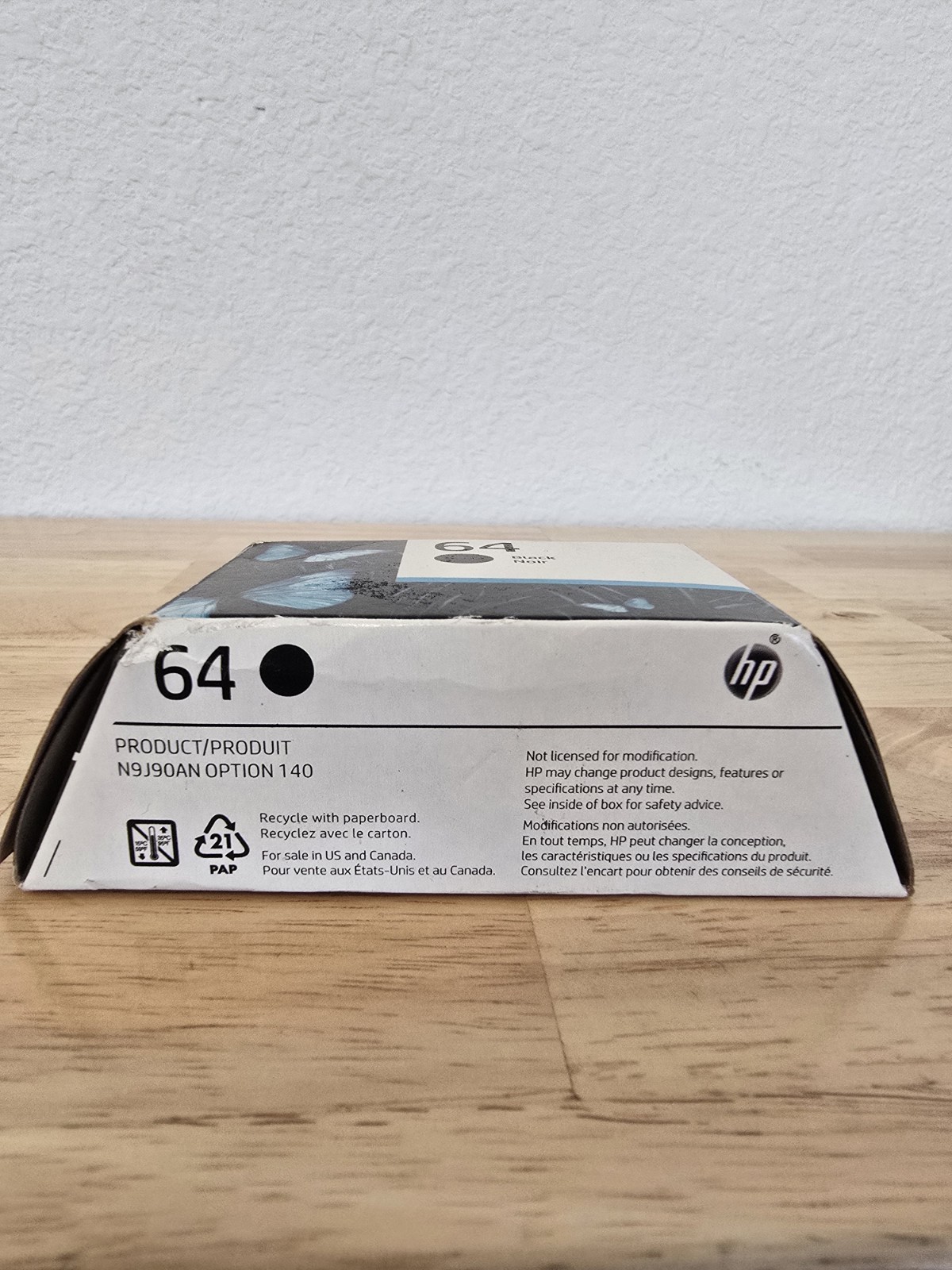 HP 64 Genuine: Black Ink Cartridge N9J90AN EXP. 12/2024 Brand New Sealed