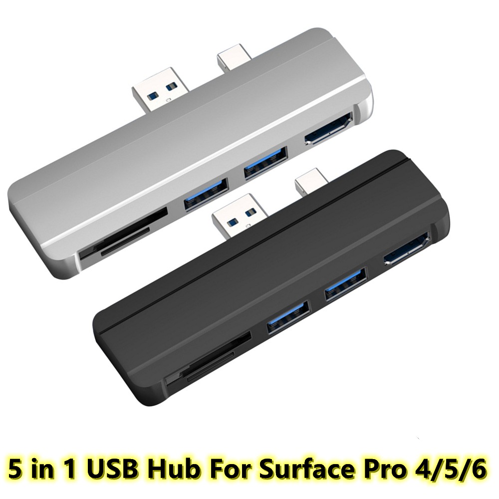 USB HUB Docking Station For Surface Pro 4/5/6 to USB3.0 Port HDMI Splitter tt