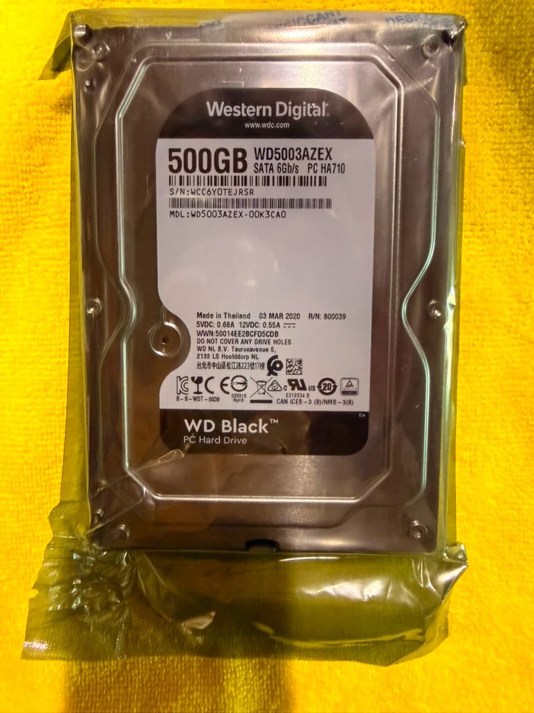 Western Digital 500GB WD5003AZEX 7.2K SATA 3.5″ Internal HDD Hard Drive