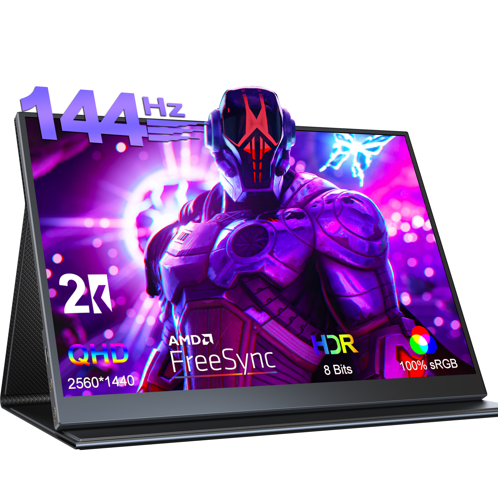 UPERFECT 16.1″ 2K QHD 144Hz Portable Monitor HDR Type C Screen VESA 100% sRGB