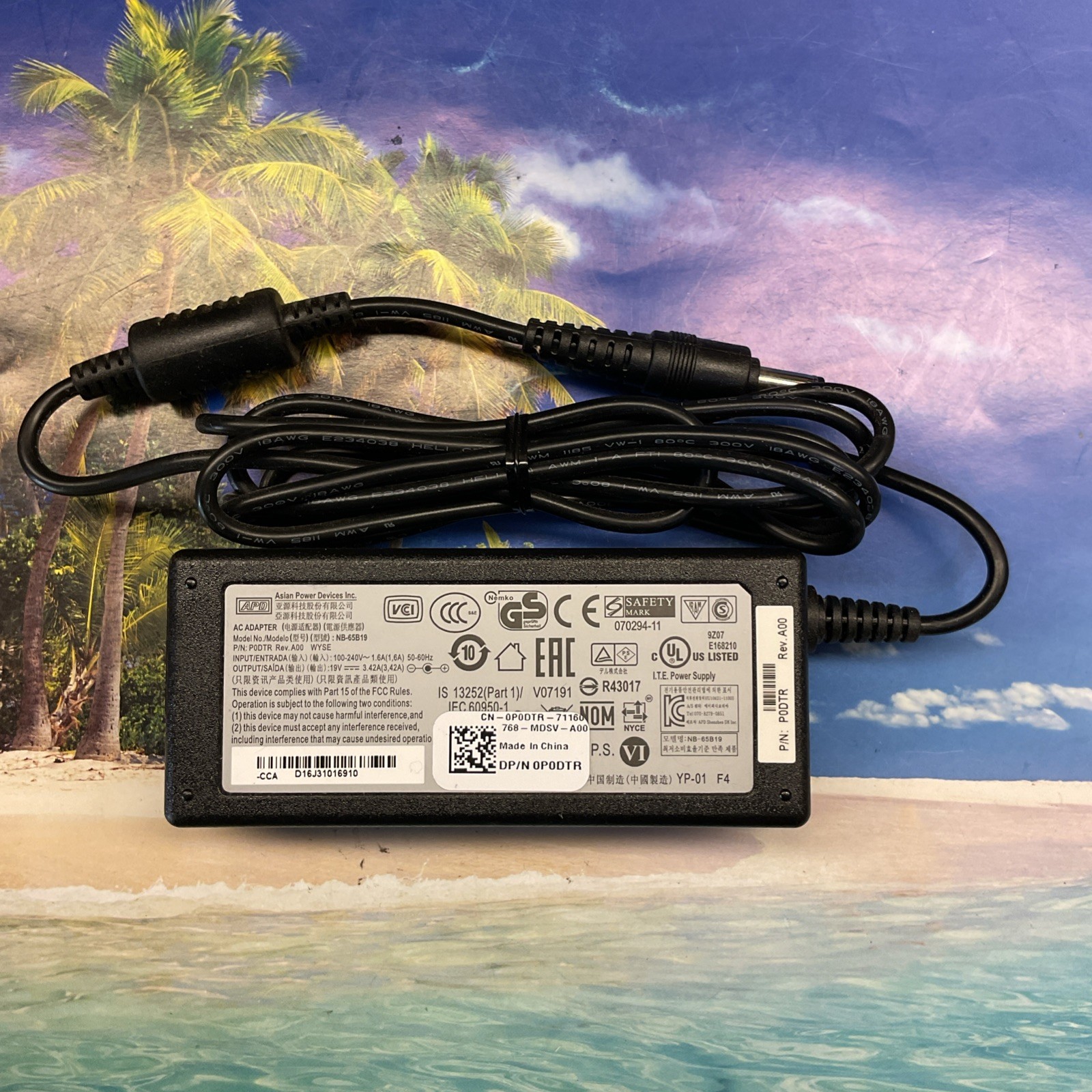 LOT OF 25 APD NB-65B19 Power Adapter 19V 3.42A 65W Dell Wyse Thin Client 5.5mm