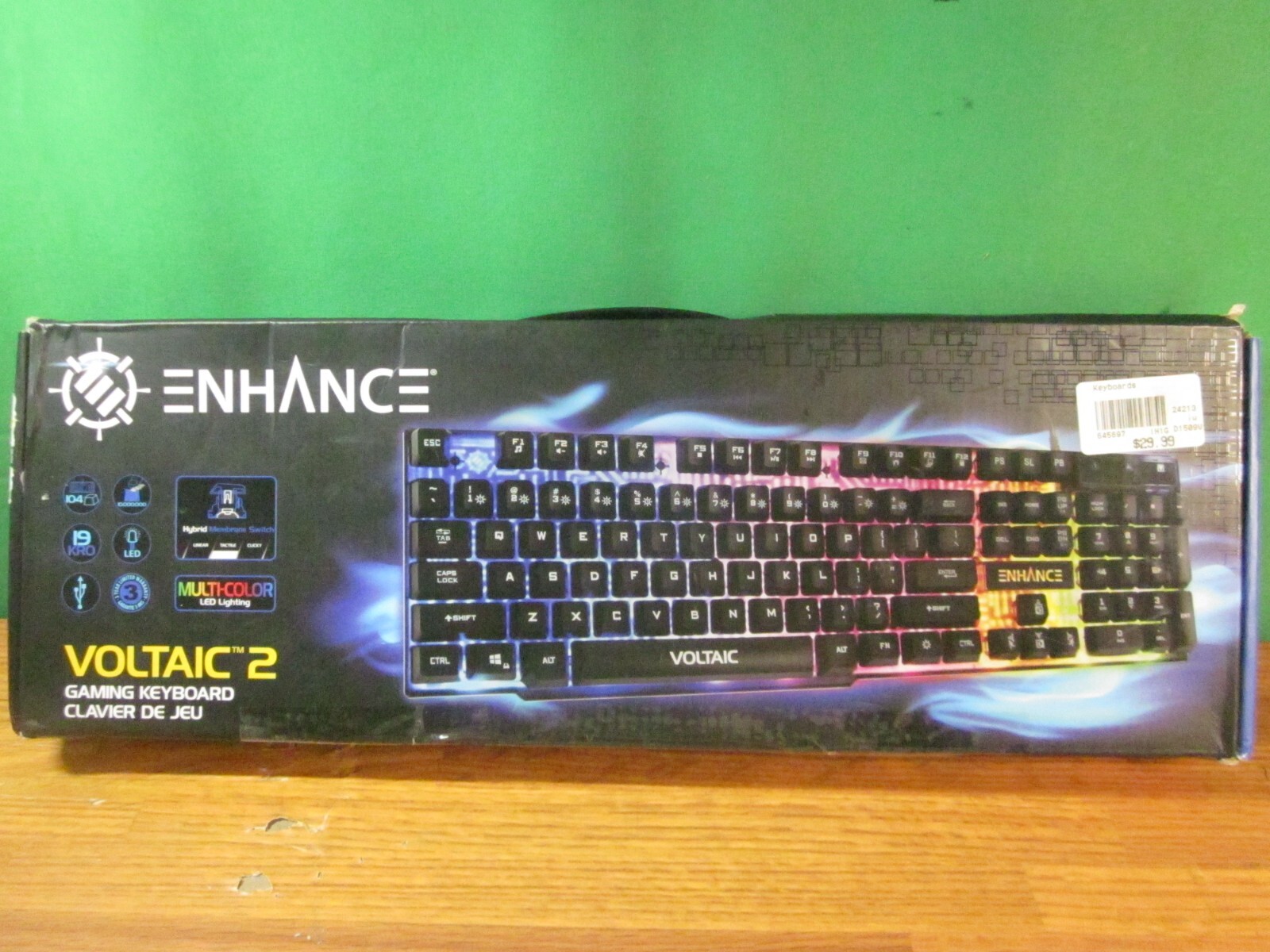 ENHANCE Voltaic 2 Gaming Keyboard – Mechanical Feeling Keyboard, Anti-Ghosting