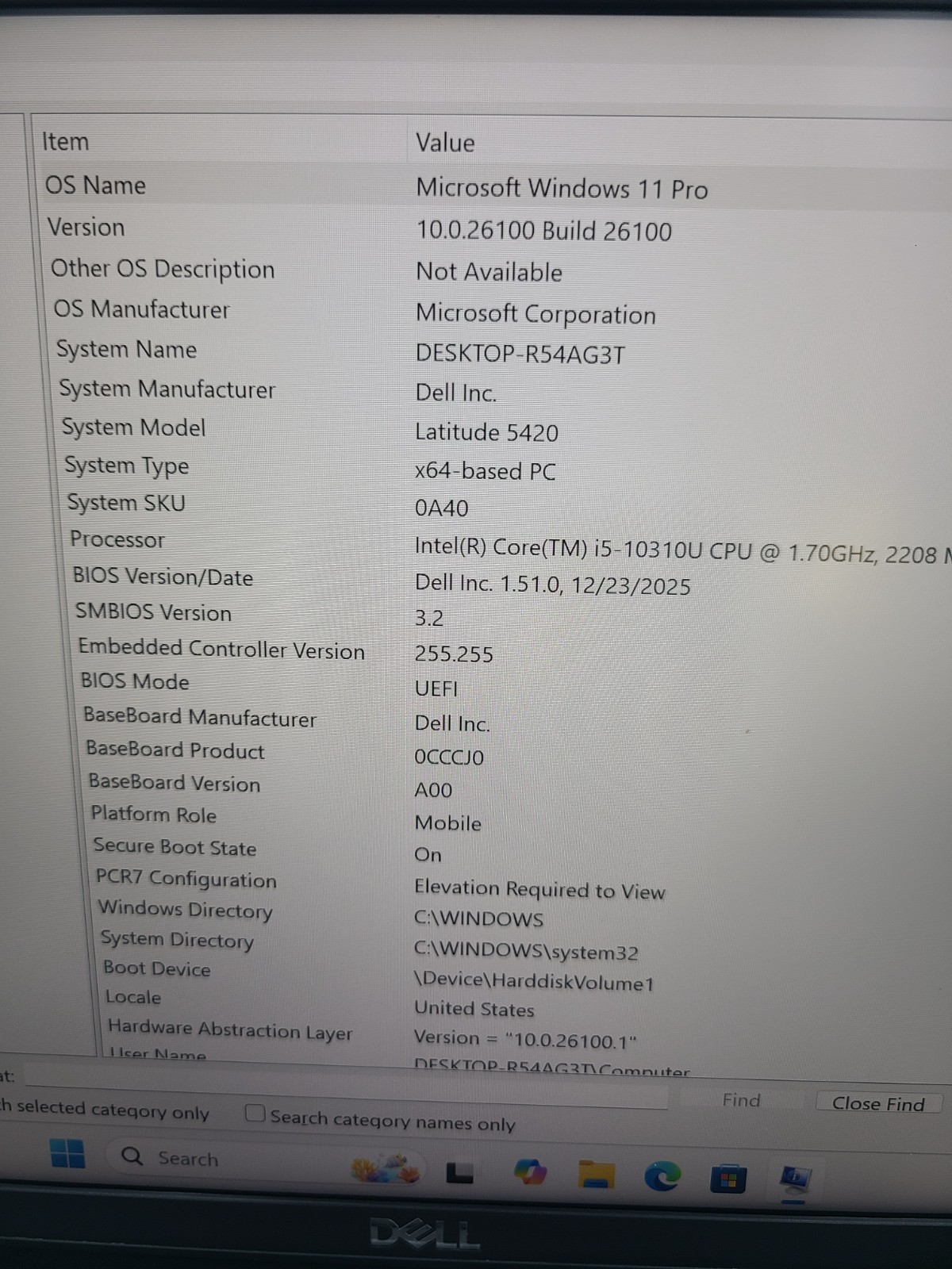 Dell Latitude 5420 i5-10310U 1.70GHz 16GB RAM 512GB SSD Win 11 Pro