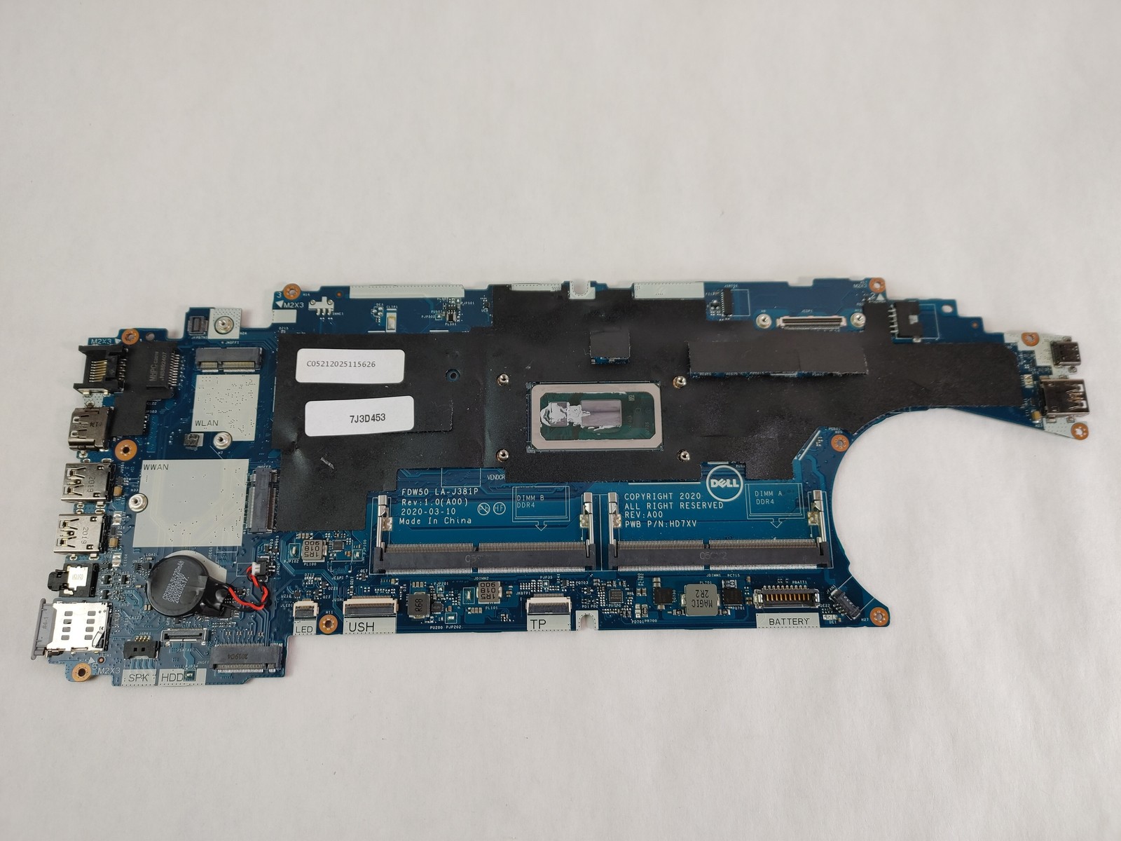Dell Latitude 5510 Intel Core i5-10210U 1.6 GHz DDR4 Motherboard HT7GC