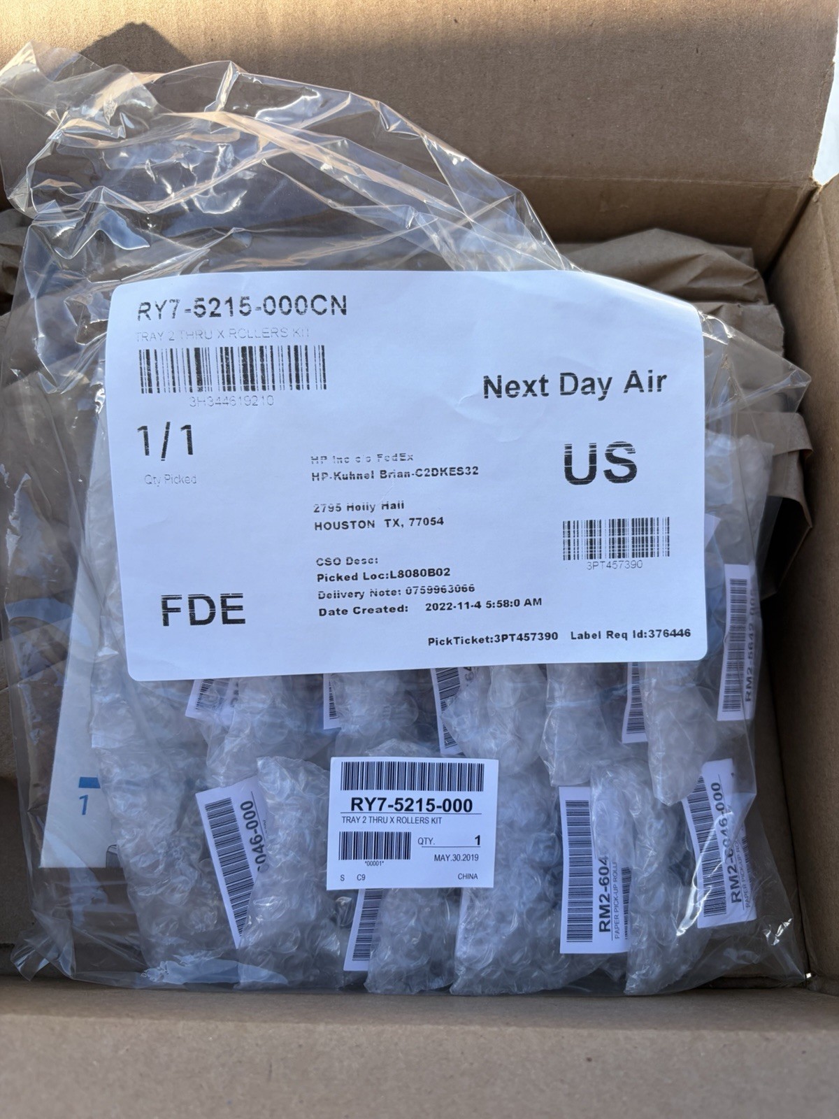 HP RY7-5213-000CN Transfer and Roller Kit New In Open Box