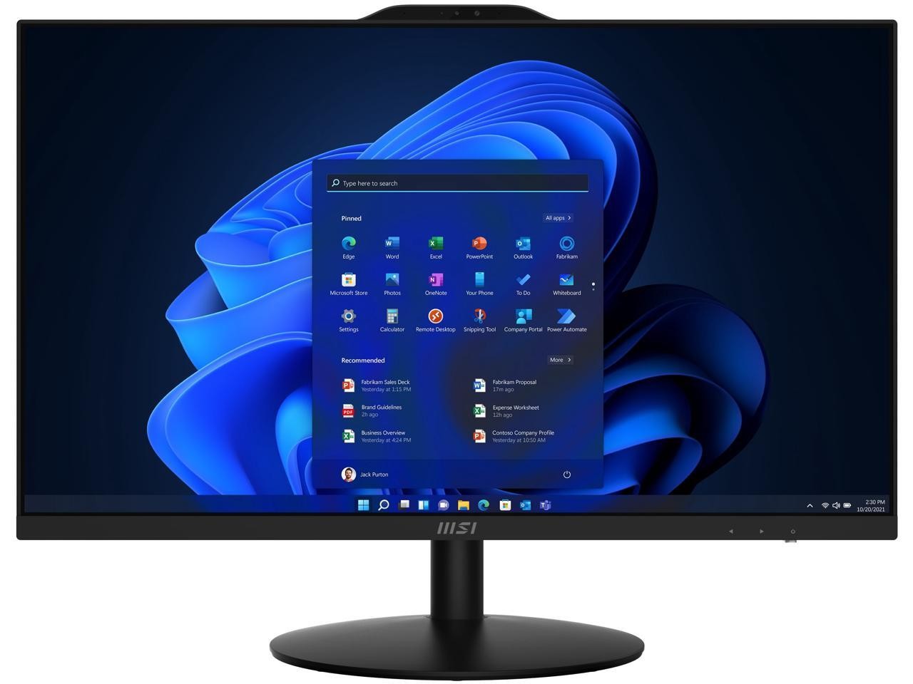 MSI All-in-One Computer PRO AP272 12M-028US Intel Core i5 12th Gen 12400 (2.50GH