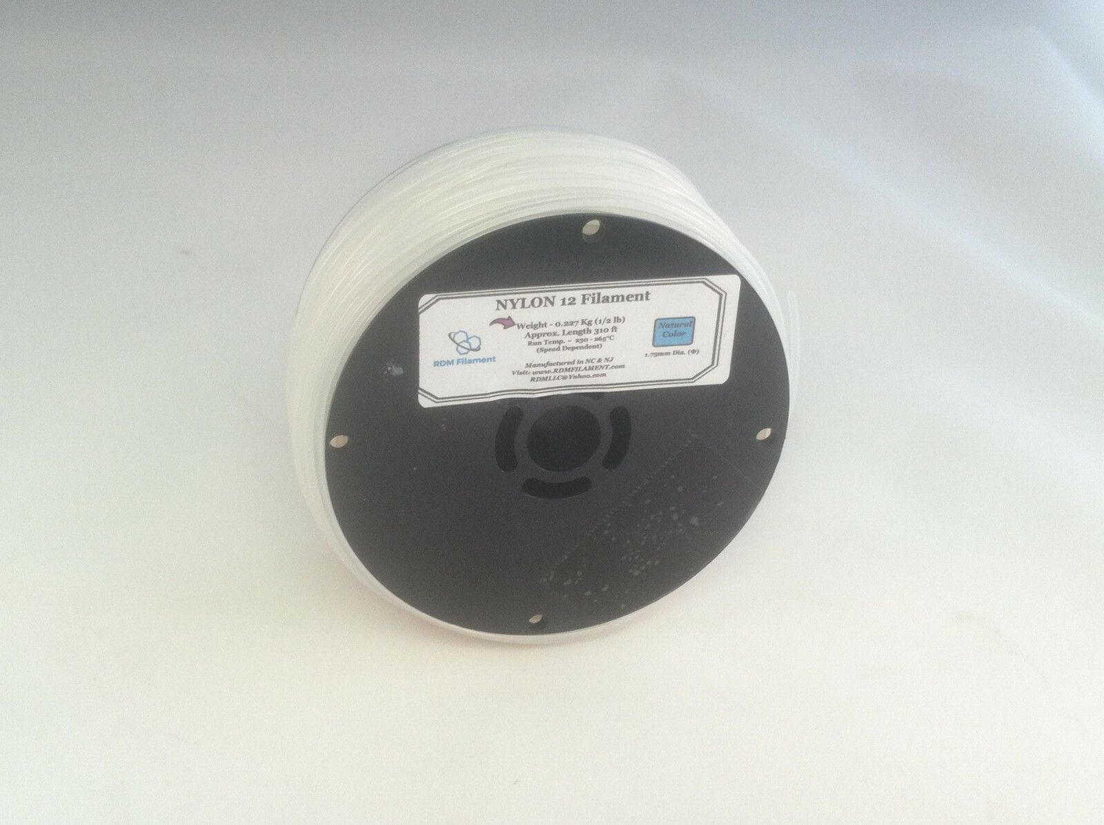 3D Printing | Nylon 12 Filament | 1/2lb Roll + Free 5ml Sample Bed Glue