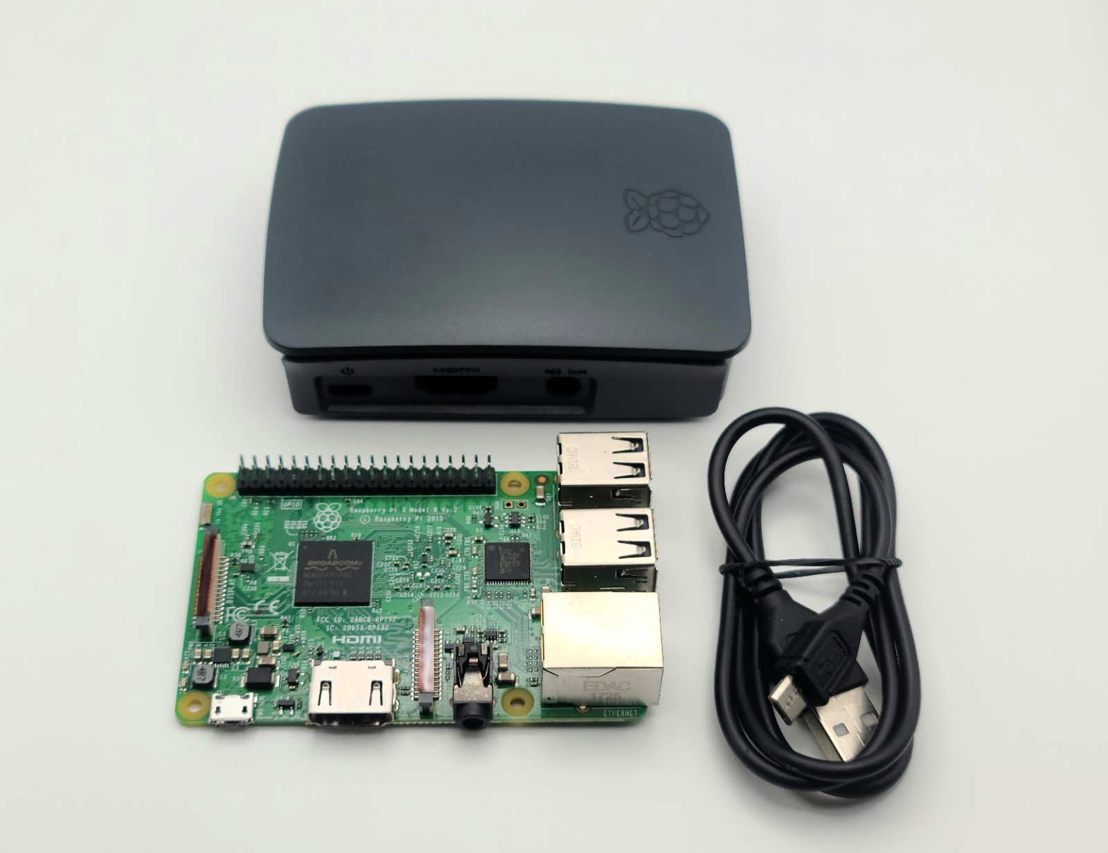 Raspberry Pi 3 Model B V1.2 Single Board With Official Raspberry Pi Case – USED
