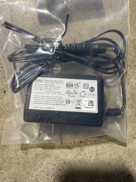 NEW APD Dell Wyse 3040 24W AC Adapter WB-24J12FU- 77XNT