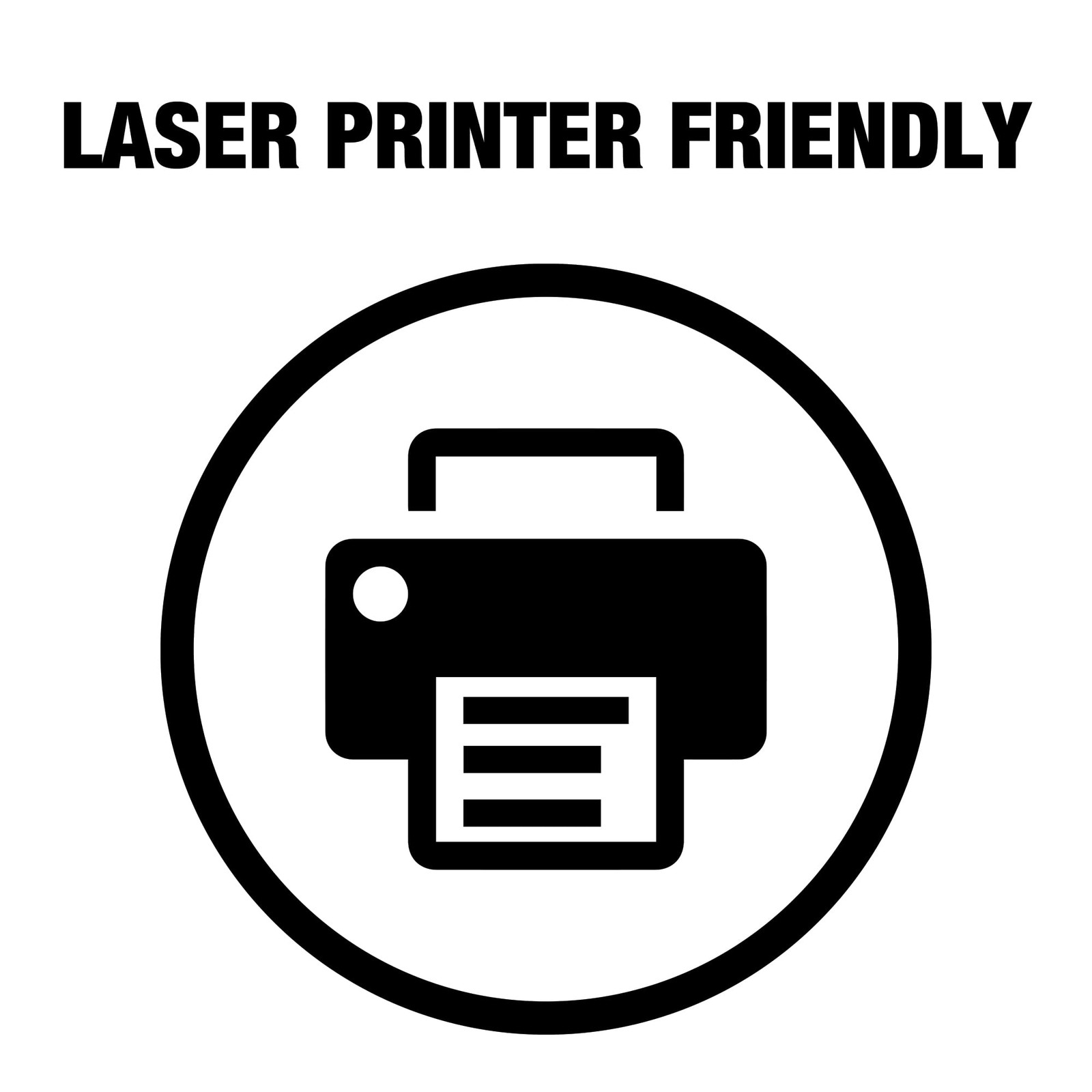 100 PCS 8.5×11 Inch Clear Transparency Film For Laser Jet Printer Black Image