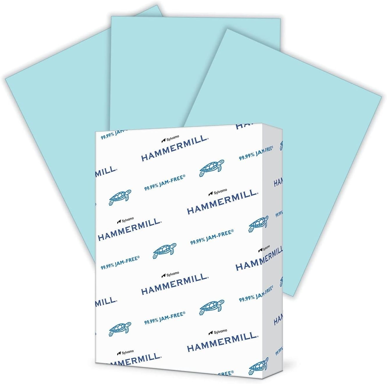 Pastel Blue Colored Paper, 20 lb 8.5×11 – 500 Sheets with Jam-Free Guarantee