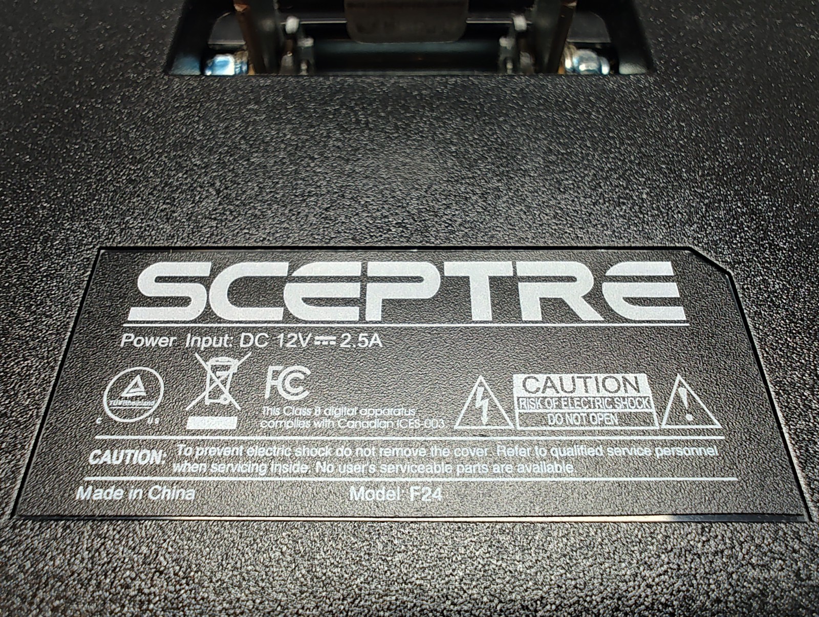 Sceptre E248W-19203R 24 inch Widescreen LED Monitor w/cables, works off 12V