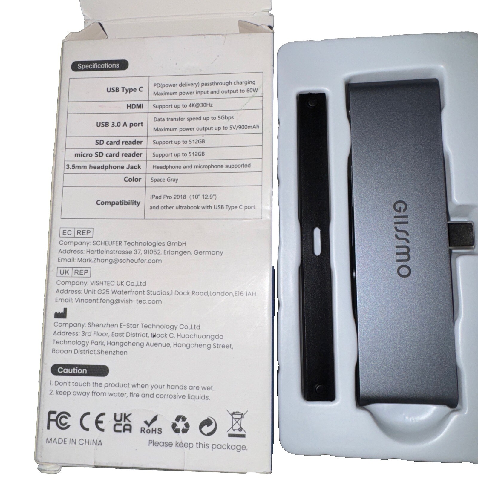 GIISSMO USB-C HUB Model No IPC02