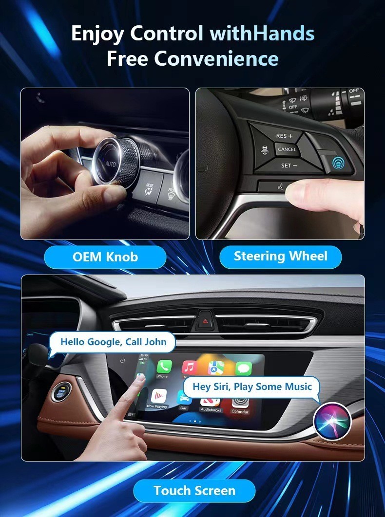 4K HDMI Wireless CarPlay & Android Auto Box OEM Car Multimedia Adapter