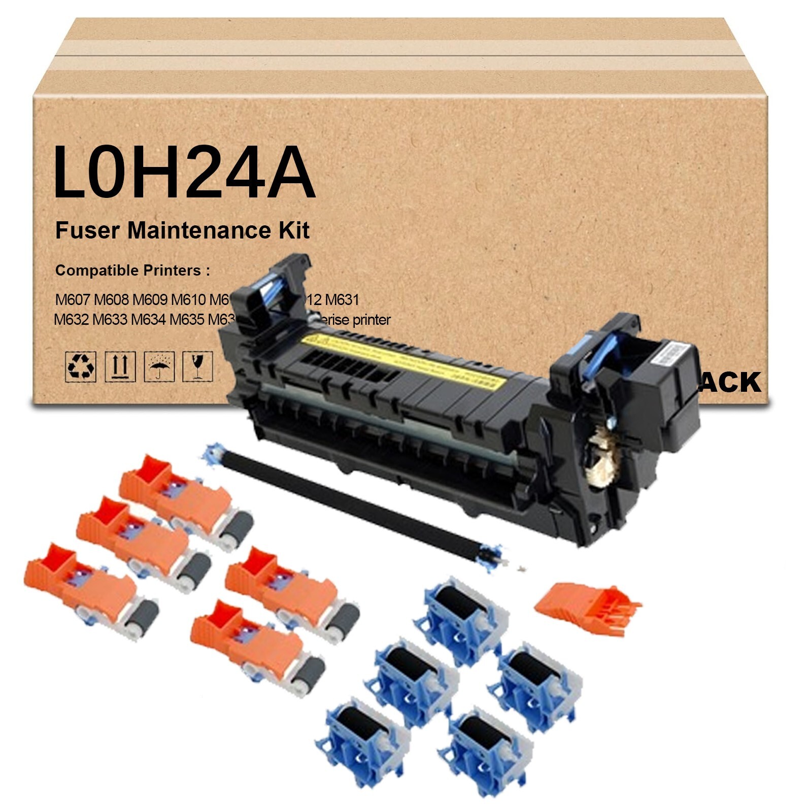 1 Pack L0H24A Fuser Maintenance Kit for HP M607 M608 M609 RM2-1256 Fuser Unit