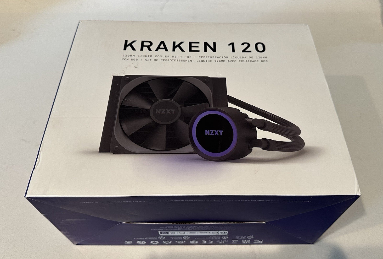 NZXT Kraken 120 RGB CPU Liquid Cooler (RL-KR120-B1) – Black