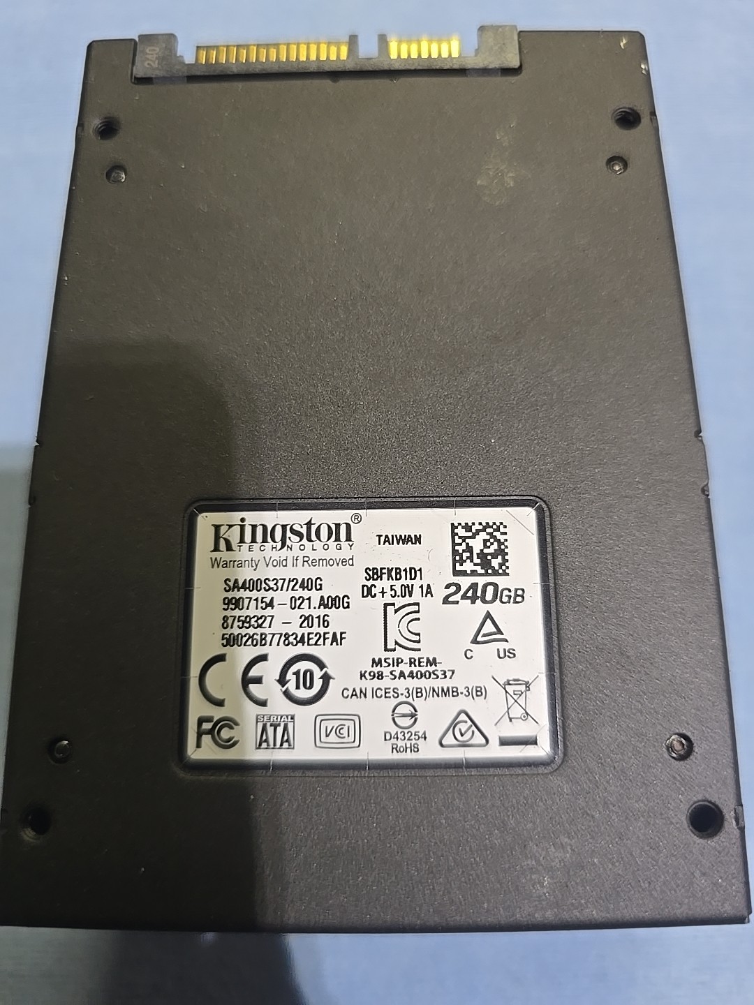 Kingston A400 SA400S37240G 240GB 2.5 SATA III SSD Solid State Drive