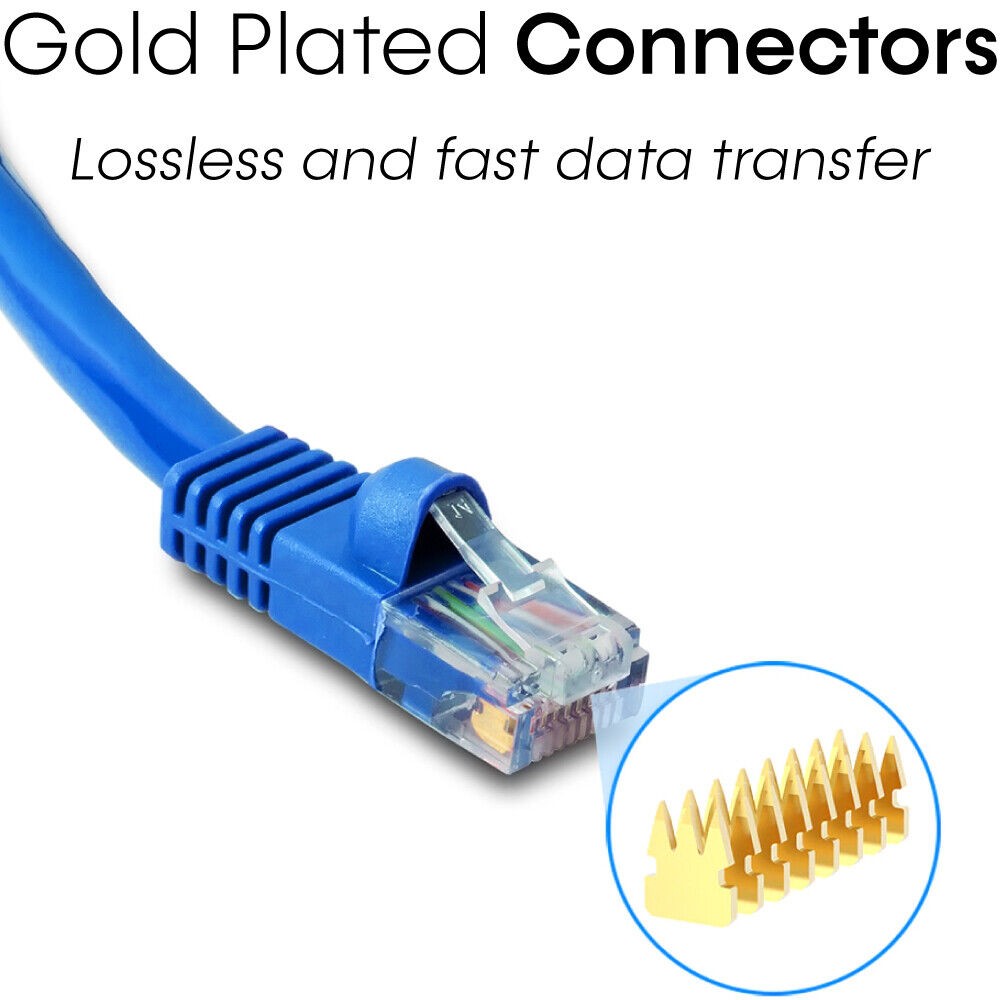 Blue CAT5e Cable RJ45 Cat5e Patch Cord Ethernet Network Internet Router Cable