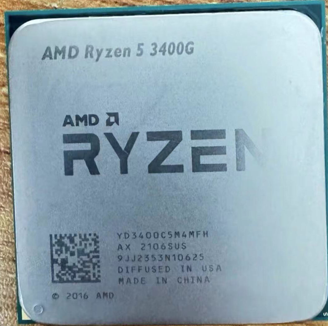 AMD Ryzen 5 3400G R5-3400G 3.7GHz 4-core 8-thread socket AM4 65W CPU processor