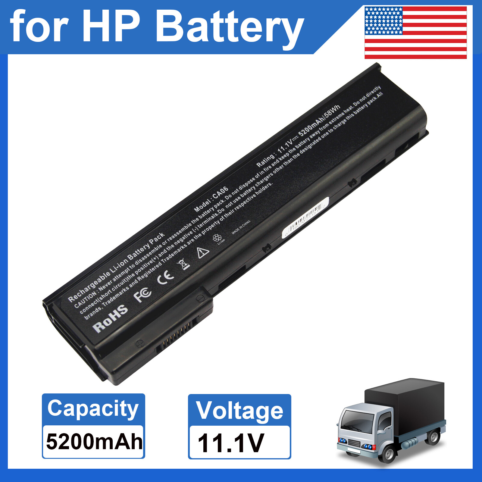 CA06 New Battery for HP ProBook 640 G1 645 G0 655 650 CAo6 HSTNN-DB4Y 718756-001