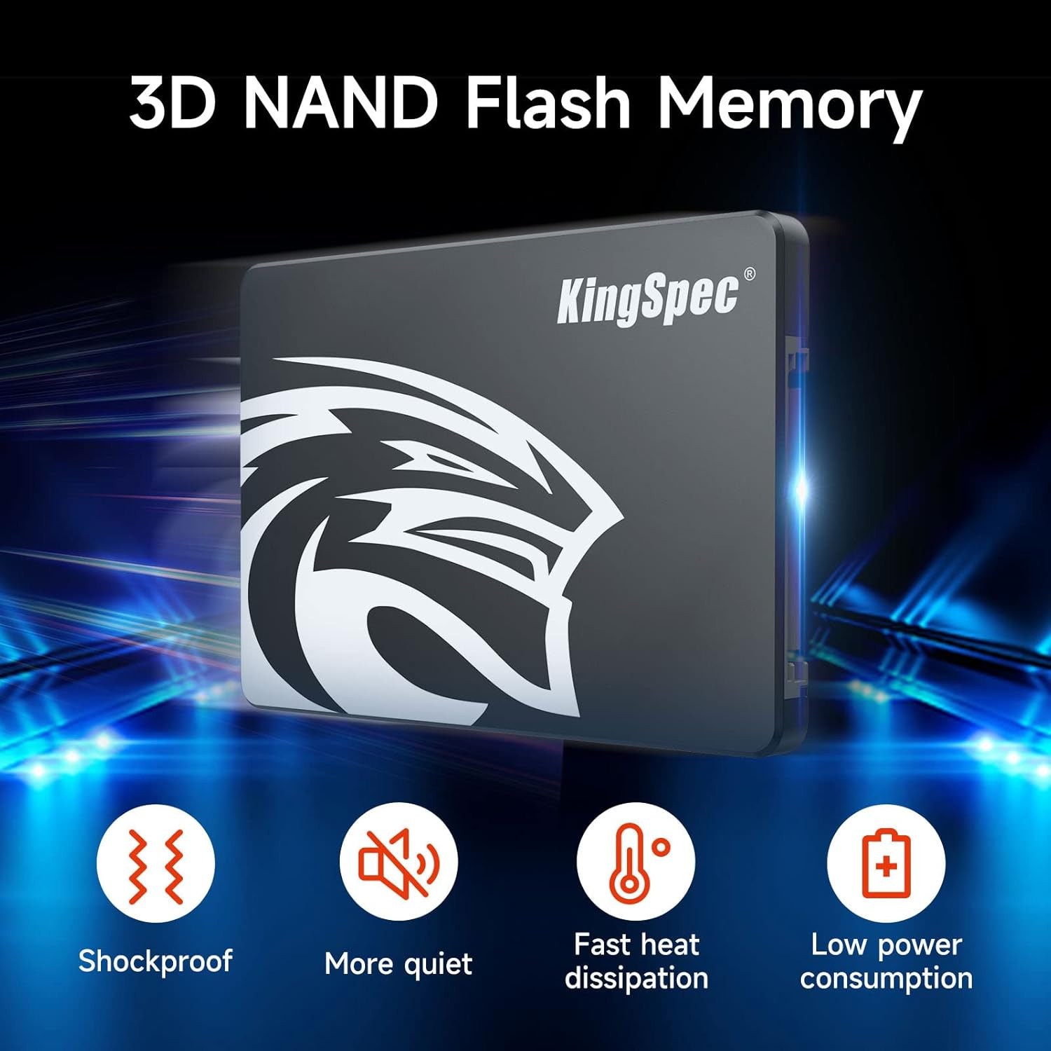 512GB 2.5 SSD SATA III Internal – 550Mb/S Read, 520Mb/S Write with 3D NAND Flash