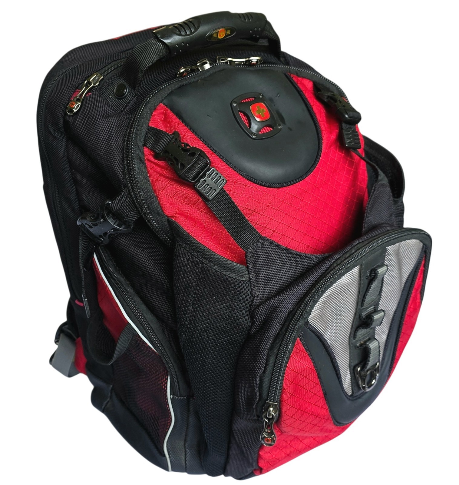 Wenger Maxxum 16 Laptop Backpack Black Red SwissGear Travel Business Computer