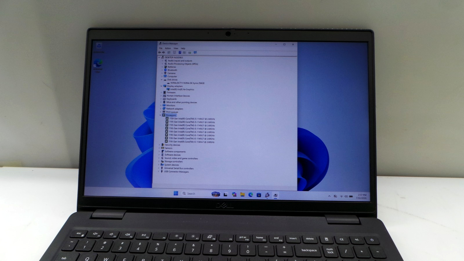 Dell Latitude 3520 | 15.6″ | i5-1145G 2.60GHz | 8GB RAM 256GB NVMe | Win 11 Pro