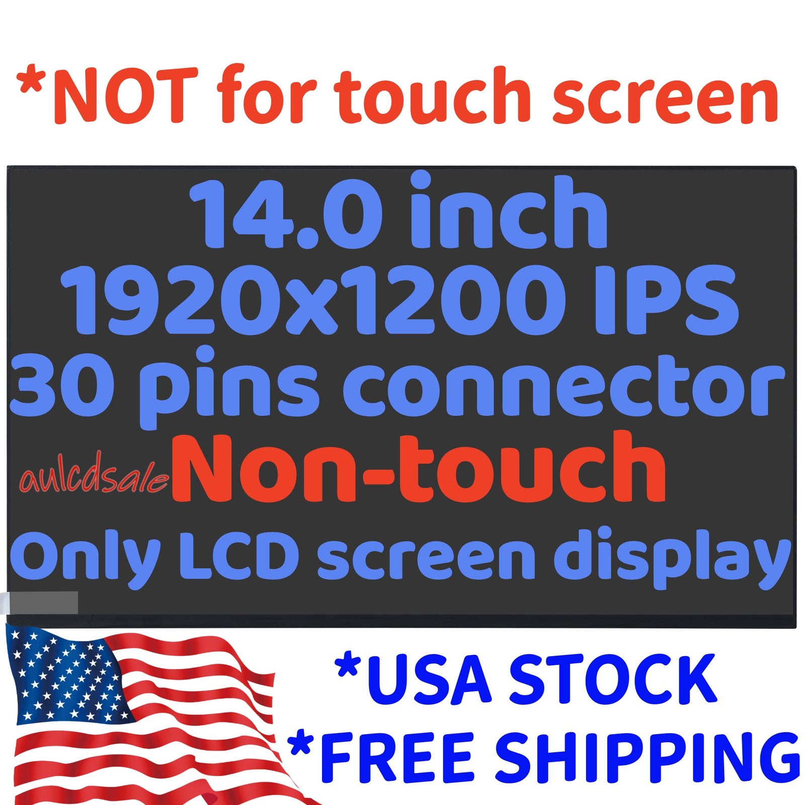 14.0in For Lenovo FRU 5D10V82501 P/N SD11K78444 FHD+ IPS LCD Screen LED Display