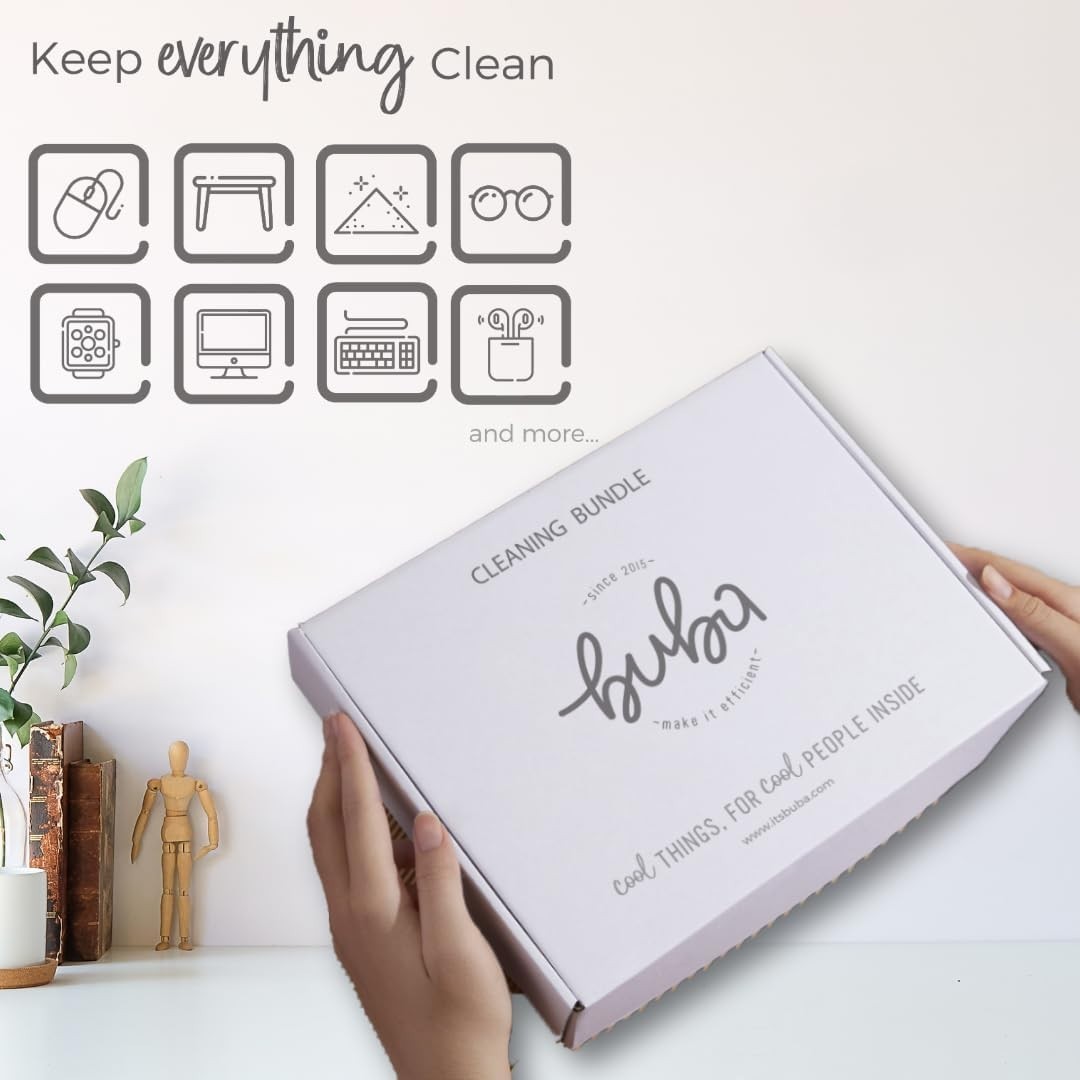 BUBA 7-in-1 Electronic Cleaning Kit with USB Desktop Vacuum – Multi-Device Clean