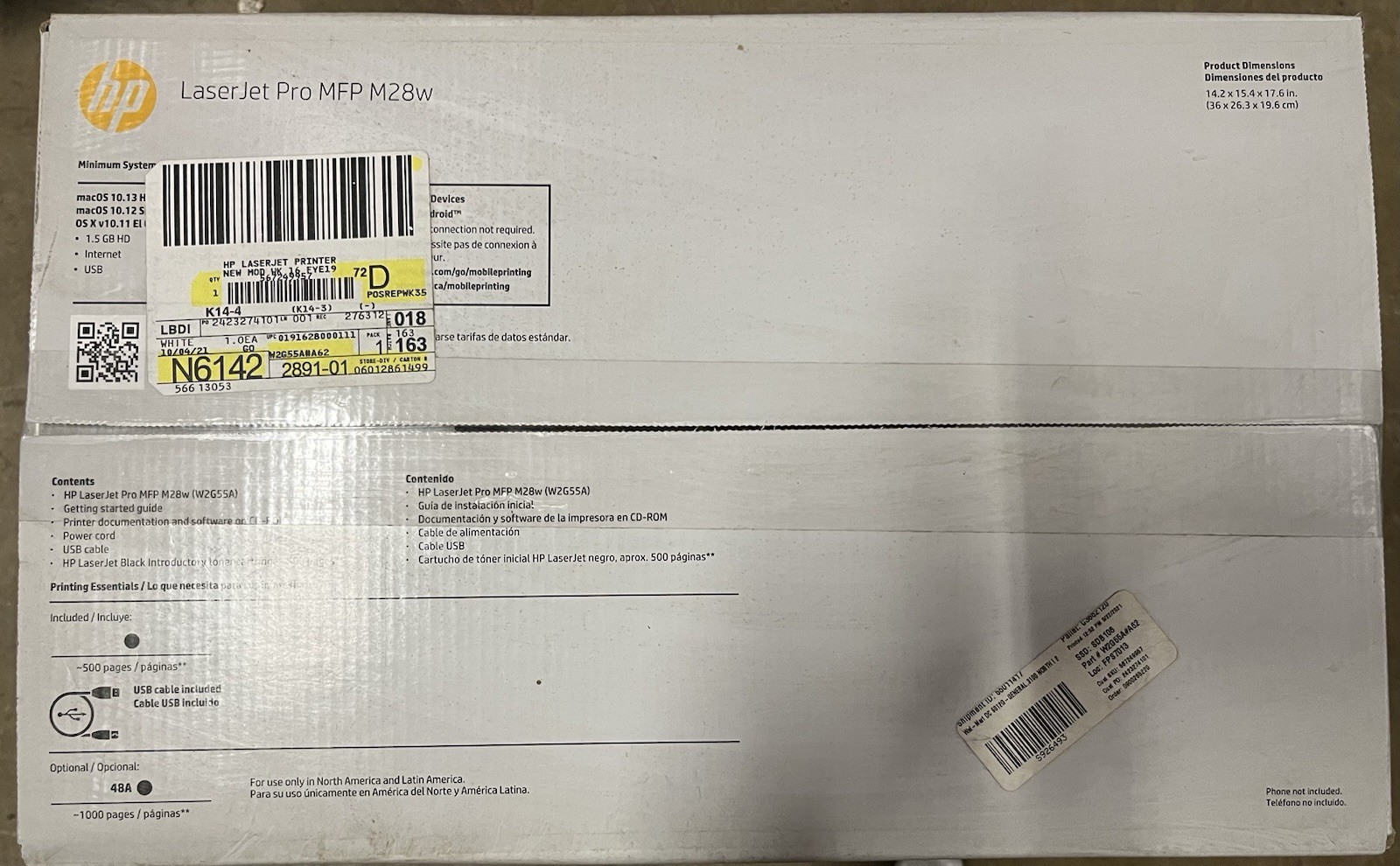 HP LaserJet Pro MFP M28w W2G55A All-in-One Printer Brand New & Factory Sealed