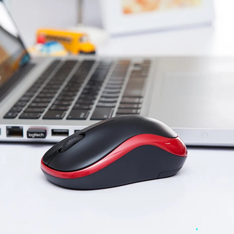 Logitech M185 Wireless Mouse 2.4Ghz USB 1000DPI Mice USB Receiver Mute Optical N