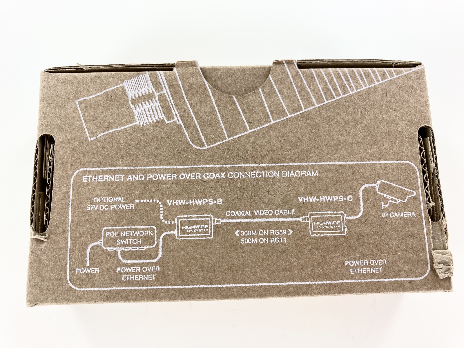 Veracity VHW-HWPS-C Highwire Powerstar Ethernet and POE Over Coax Adaptor Camera