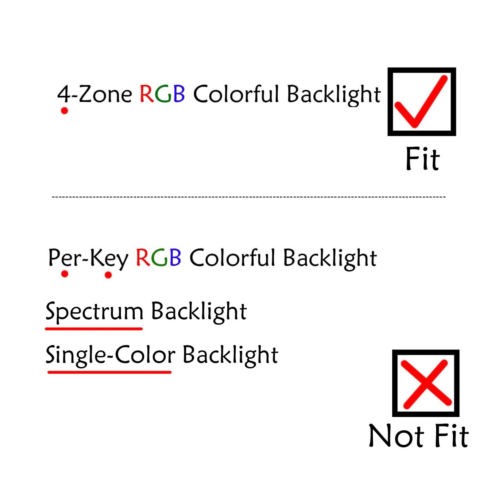 RGB Backlit Keyboard For MSI Katana 15 B13U B13UDXK B13V B13VEK B13VFK B13VGK