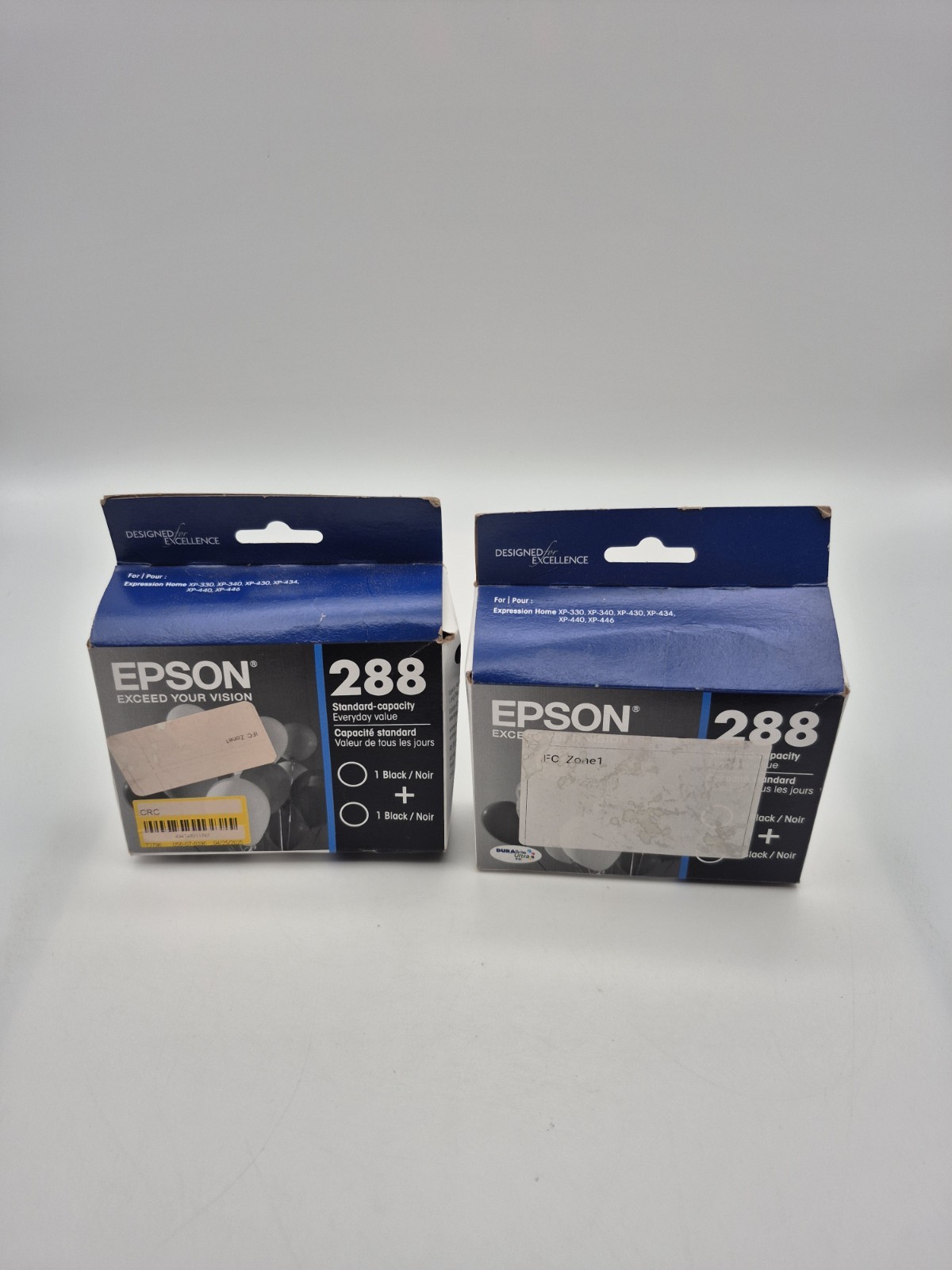 Lot of 2 Genuine Epson 288 Black Ink Cartridges Expires 11/2026 New Sealed